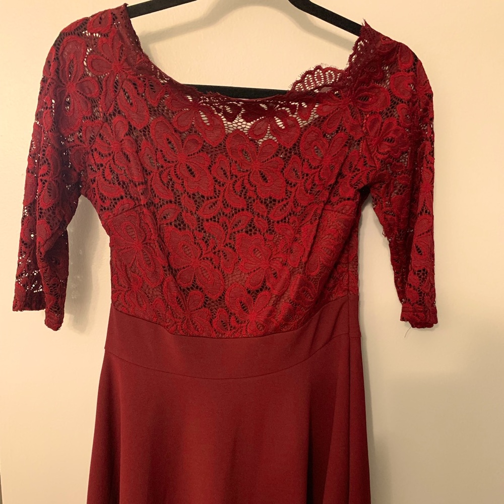 Women’s MissMay Retro Gorgeous City Medium Burgundy Dress